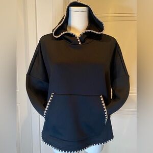 Tuckernuck Sport Black Hoodie XS/S NWT with Accent Trim